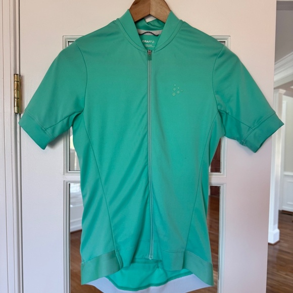 CRAFT WOMEN'S ESSENCE CYCLING JERSEY, GREEN/TEAL, SIZE MEDIUM - Picture 4 of 7